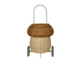 Rattan Mushroom Luggy - Natural - Ollie Ella