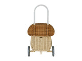 Rattan Mushroom Luggy - Natural - Ollie Ella