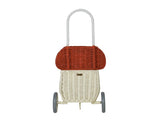 Rattan Mushroom Luggy - Red - Ollie Ella