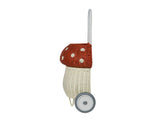 Rattan Mushroom Luggy - Red - Ollie Ella