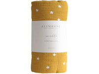 Muslin Swaddle - Starry Night - Butterscotch - Alimrose