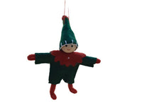 1 x Tomte Elf Hanging Decoration - Red OR Green