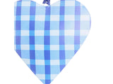 Joy Hand Painted Heart Tree Decoration - Blues