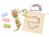 Australian Flora Knitting Nancy - Wattle Blooms Green