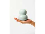 Fonda Pale Blue Yellow Dotty Vase - Jones & Co