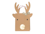 Reindeer With Stars Gift Bags - Set of 2