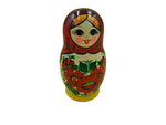 Babushka Doll - Village Traditional - 7 Piece Set - Red Scarf