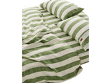 Moss Stripe Linen Pillowcases - Set of 2 - Kip & Co