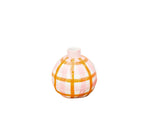 Round Bud Vase - Pink and Orange Gingham - Ball Shape - Noss & Co