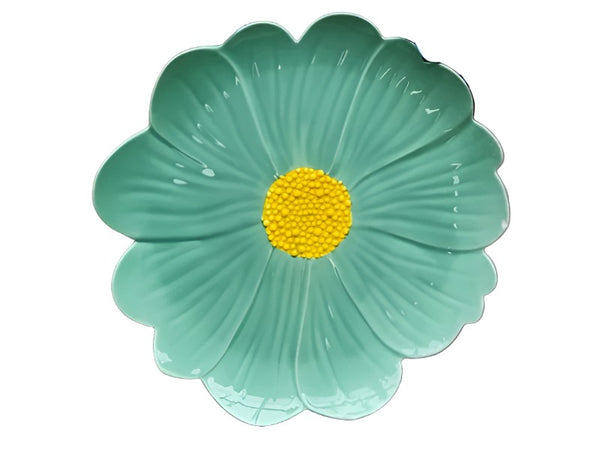 Flower Plate - Green and Yellow - Noss & Co