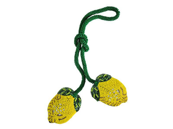 Beaded Bag Charm - Lemons