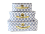 Kids Carry Case - Blue Check - Small - Alimrose