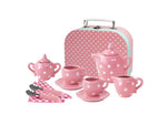 Tea Set - Mini - Pink Porcelain - 13pc