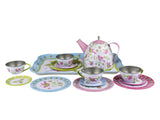 Tea Set - Tin - Bird in Suitcase - 15 pcs
