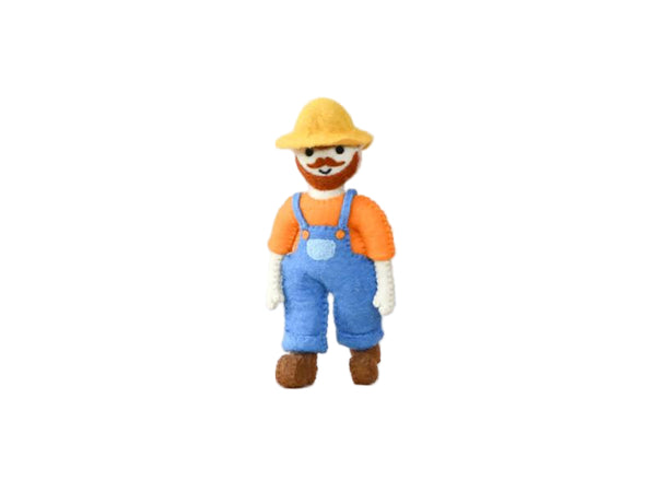 Felt Old MacDonald Farmer Toy - Taras Treasures
