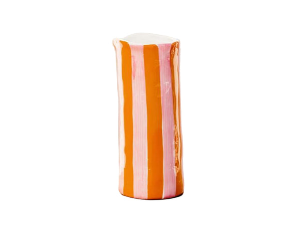 Vase - Pink and Orange Stripe - Small - Noss & Co