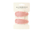 Hair Clip Set - Pink & White Spot - Alimrose