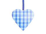Joy Hand Painted Heart Tree Decoration - Blues