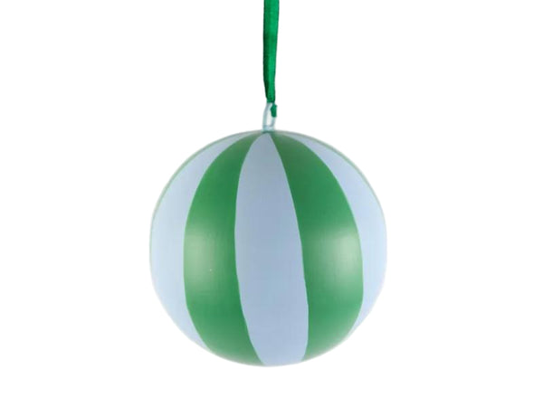 La Dolce Vita Striped Iron Bauble - Small - Green/Blue