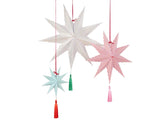 Stripe Star Decorations - Pack of 3 in 3 sizes