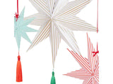Stripe Star Decorations - Pack of 3 in 3 sizes