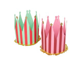 Fun Striped Party Hats - Pack of 6 in 3 designs - Meri Meri