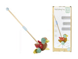 Wooden Mallard Duck - Push Along Toy