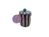 Striped Cabana Candle - Cinnamon & Clove - Pink/Green