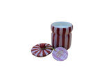 Striped Cabana Candle - Pink Peppermint - Red/Pink