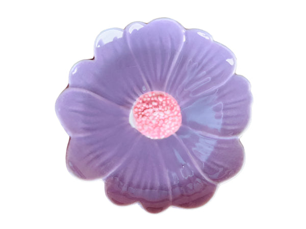 Flower Trinket Dish - Purple with Pink Centre - Noss & Co