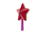 Radiant Star Tree Topper - Red & Fuchsia