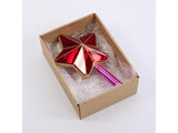 Radiant Star Tree Topper - Red & Fuchsia