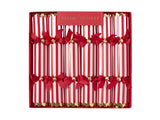 Candy Cane Red Stripe Crackers - Box of 6