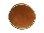 Cushion - Castilo Round Velvet - Copper - Sage & Clare