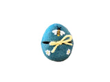Felt Egg Cover - Blue with Bee Motif