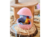 Felt Surprise Egg with Hen Inside