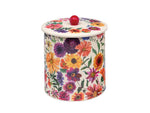 Garden Flowers Biscuit Barrel