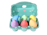 Six Coloured Chalk Eggs