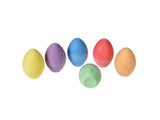 Six Coloured Chalk Eggs