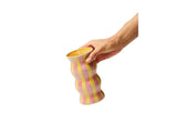 Palma Vase - Yellow Pink Stripe - Jones & Co