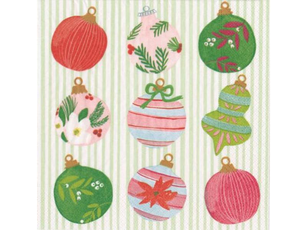 Paper Napkins - Painted Ornaments - Pkt 20