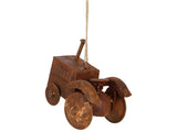 Tractor Hanging Ornament - Rust