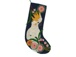 Christmas Stocking - Cockatoo - Navy