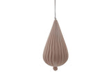 Hanging Porcelain Teardrop - Mocha