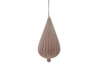 Hanging Porcelain Teardrop - Coral