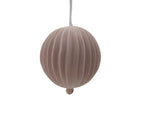 Hanging Porcelain Sphere - Coral