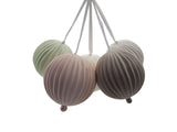 Hanging Porcelain Sphere - Limoncello