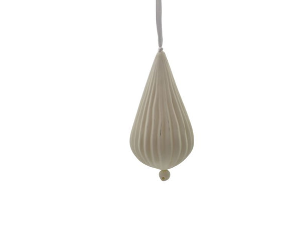 Hanging Porcelain Teardrop - Limoncello