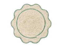 Sonny Husk Placemat -  Natural/Emerald