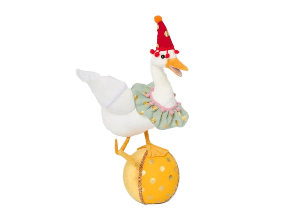 Circus Duck with Yellow Ball